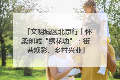 文明城区北京行丨怀柔创城“绣花功”：街巷焕彩、乡村兴业